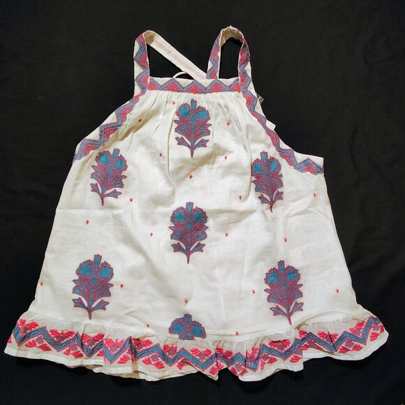 Anthropologie Tops - Anthropologie Women's XS Embroidered Beaded Tank Top NWT